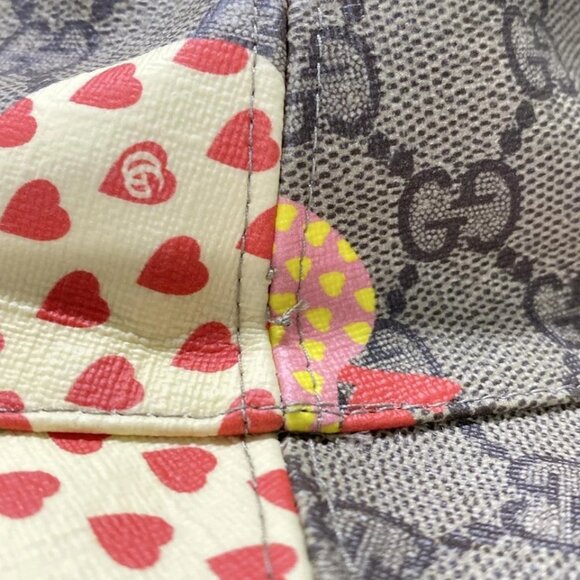 GUCCI Les Pommes Baguette Hut Beige Dark Brown Multi Polyester - Hat 446-072225 - Picture 5 of 8